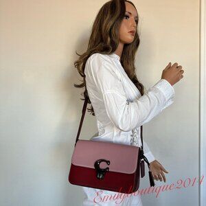 NWT Coach Retail C6638 Studio Shoulder Bag In Colorblock Leather Pink Crossbody